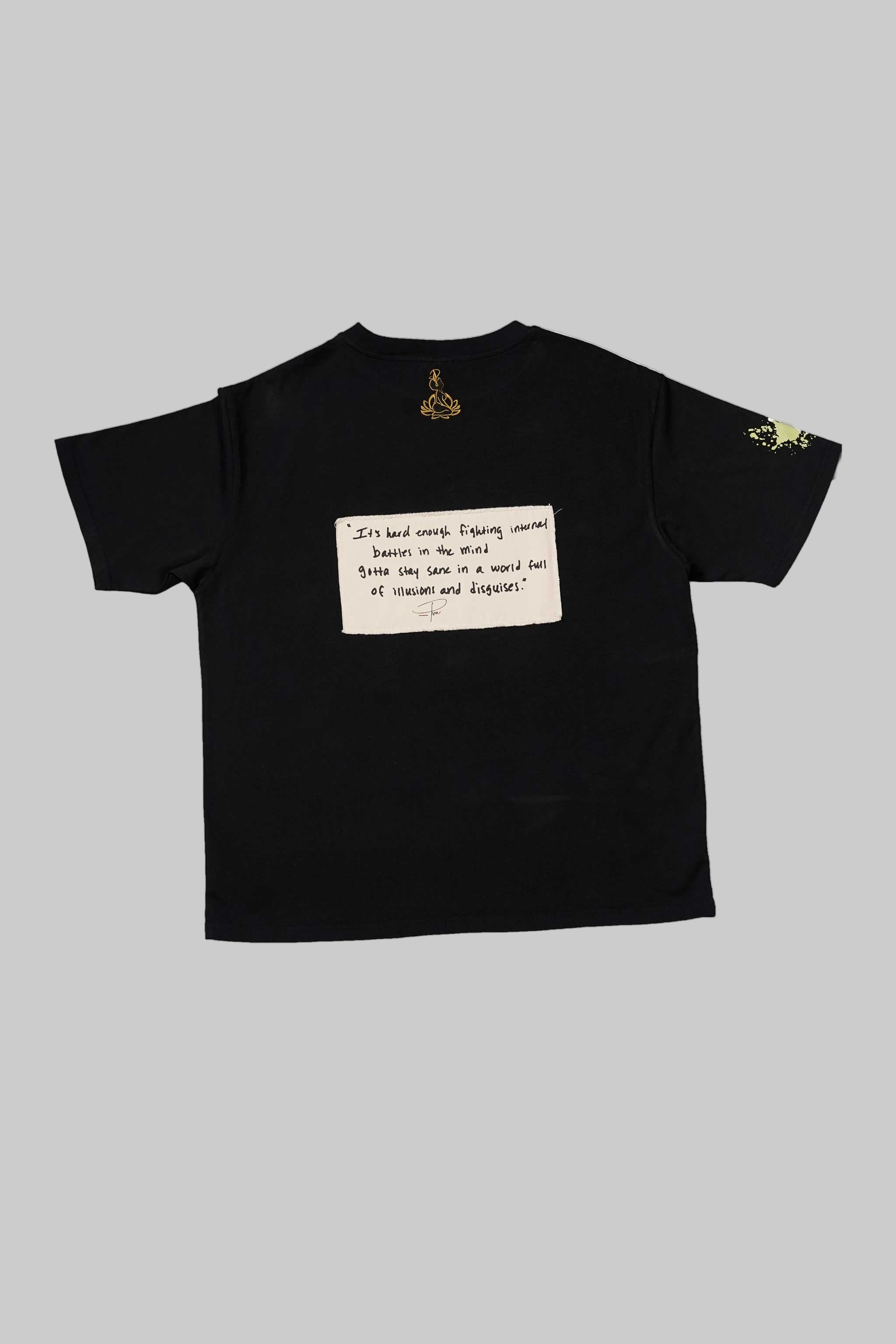 "PenLab Apparel" DE-PROGRAM Graphic T-shirt  (Billionaire Black)